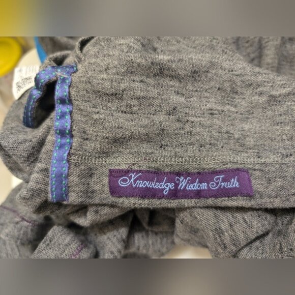 Robert Graham Gray Polo Shirt with Floral Accent XL - Picture 12 of 12